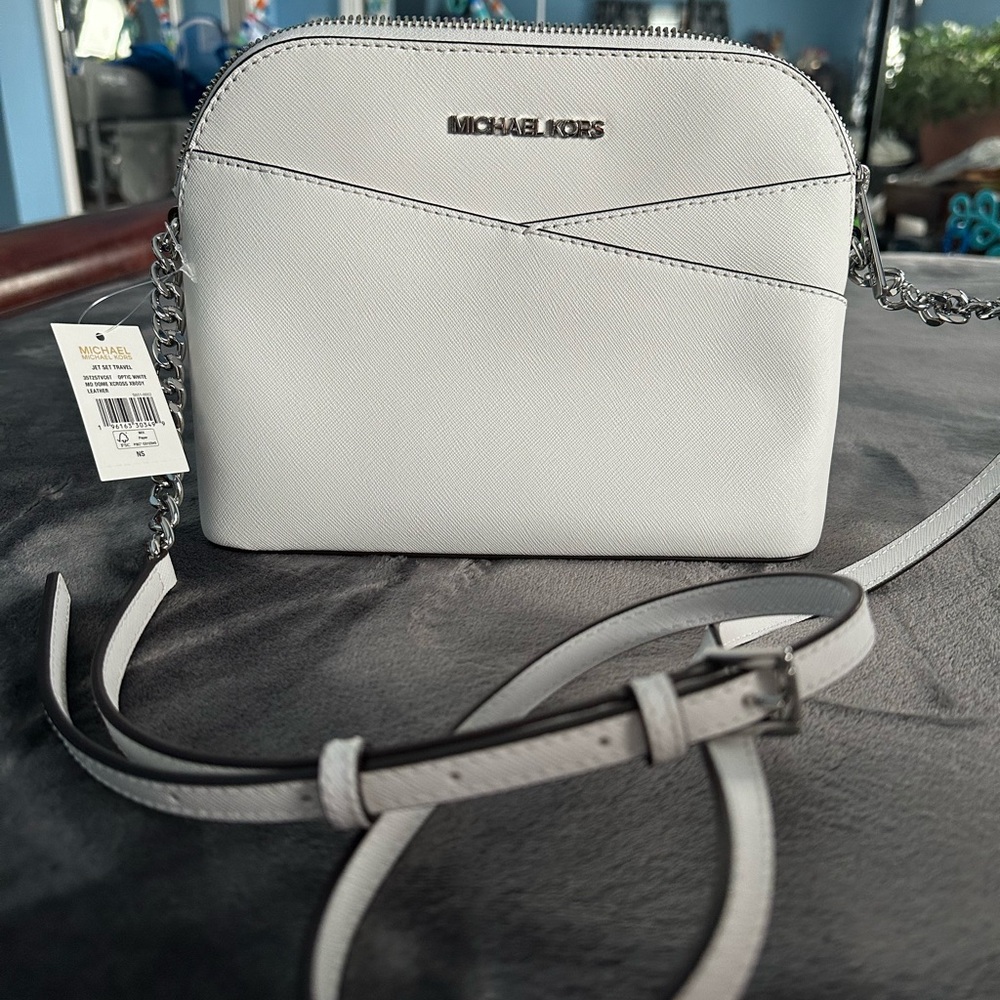 Michael Kors White Crossbody Bag